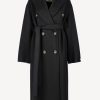Vetements Sportmax | Manteau Draghi En Noir