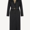 Vetements Agnona | Manteau En Cachemire Noir
