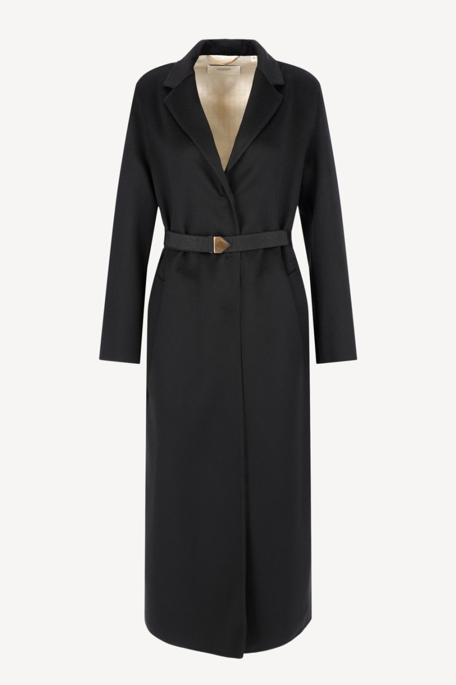 Vetements Agnona | Manteau En Cachemire Noir