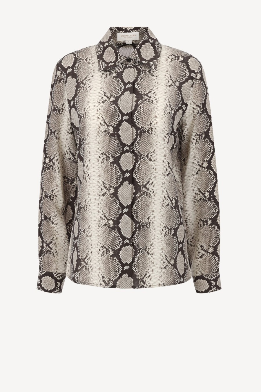Vetements Michael Kors Collection | Blouse En Soie Hansen En Taupe Multi