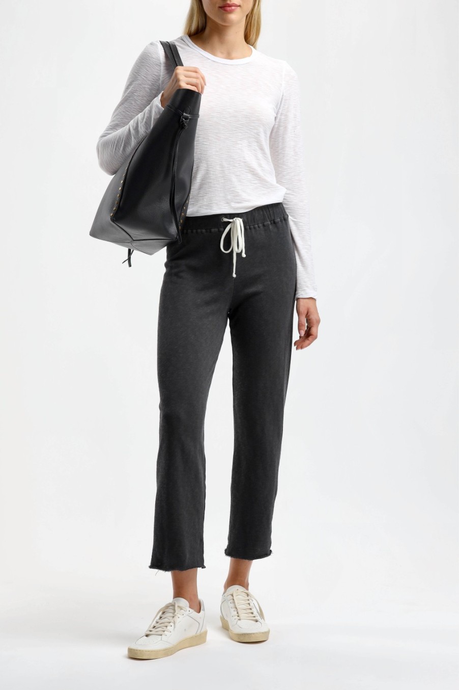 Vetements James Perse | Sweatpants Fleece Pull On En Carbone