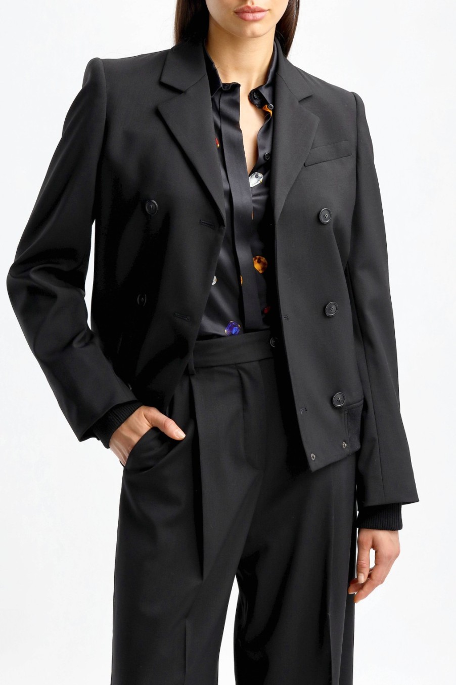 Vetements Sportmax | Veste Fascia En Noir
