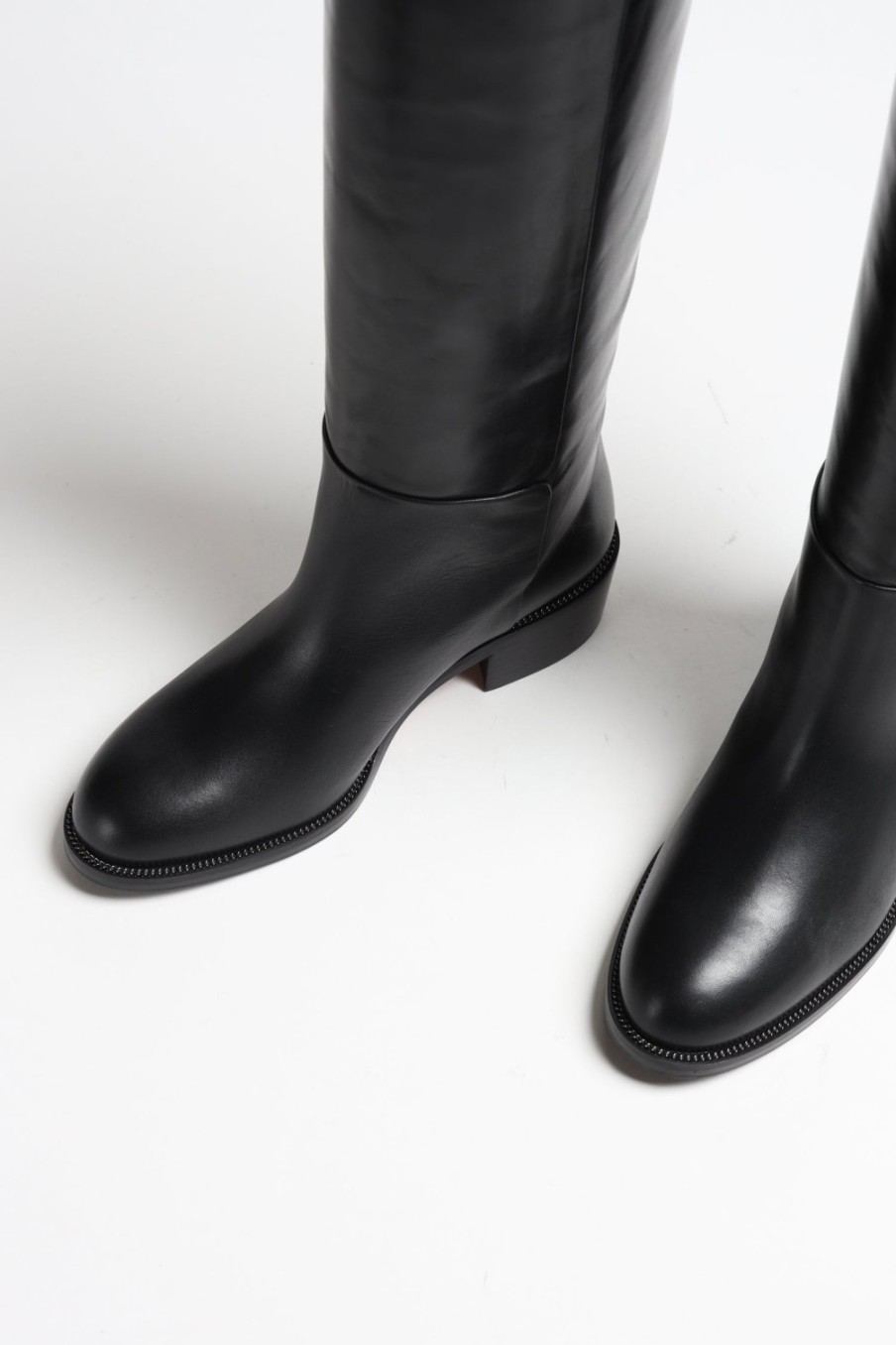 Chaussures Aquazzura | Bottes Sellier En Noir