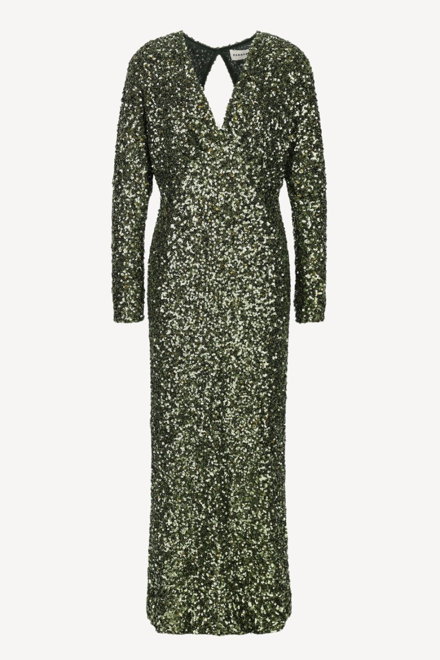 Vetements P.A.R.O.S.H. | Robe Longue Paris En Verde Oliva