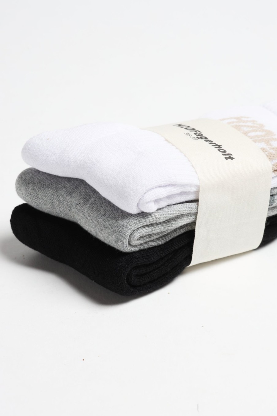 Accessoires H2O Fagerholt | Chaussettes Suck En Noir/Blanc/Gris