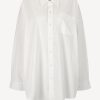 Vetements R13 | Blouse Drop Neck Oxford En Blanc