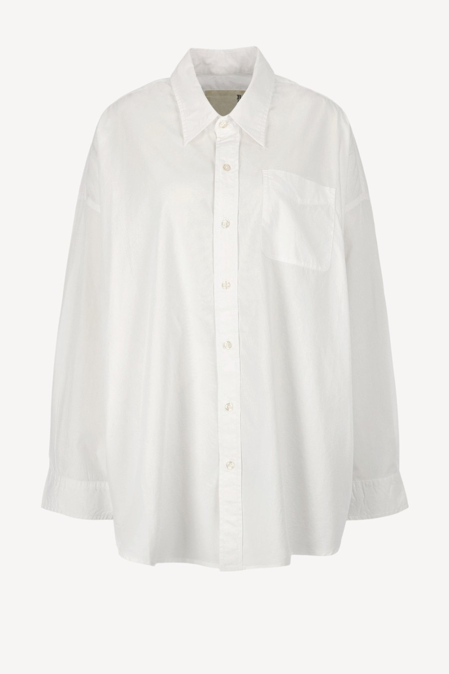 Vetements R13 | Blouse Drop Neck Oxford En Blanc