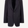 Vetements Nili Lotan | Blazer Gael En Marine Fonce