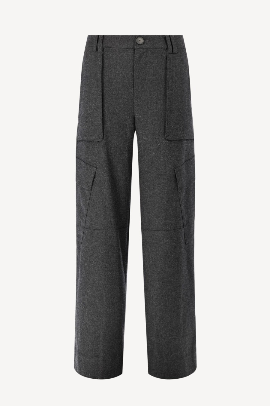 Vetements Vince | Pantalon Flannel Wide In Charcoal