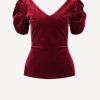 Vetements Chiara Boni | Blouse Sakiolina En Garnet