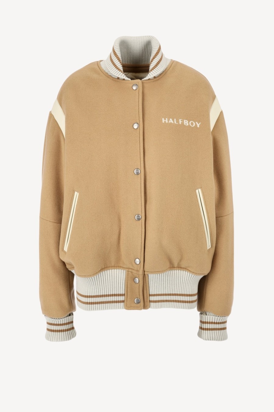 Vetements Halfboy | Veste Bomber Varsity En Camel