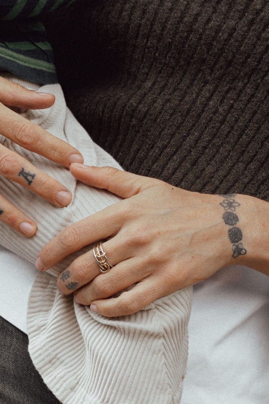 Bijoux Spinelli Kilcollin | Bague Acacia Melange D'Or Et D'Argent