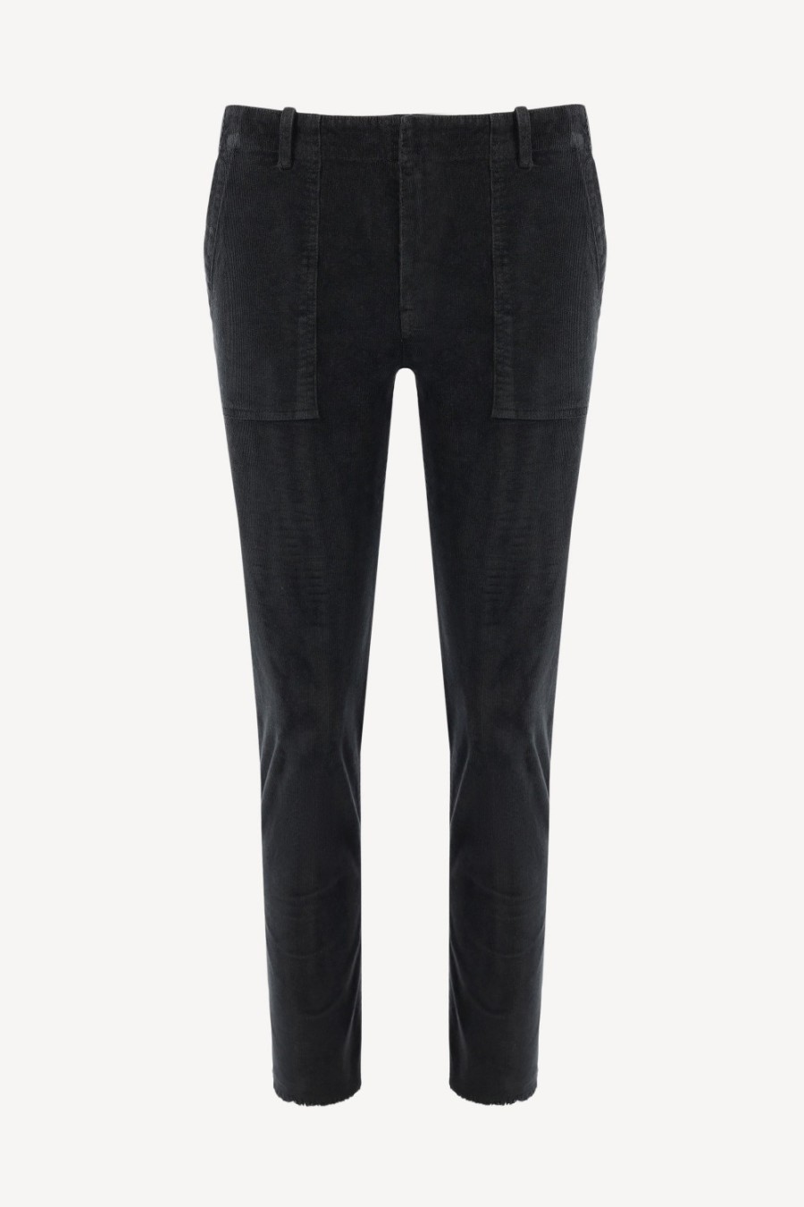 Vetements Nili Lotan | Pantalon En Velours Cotele Jenna In Jet Black