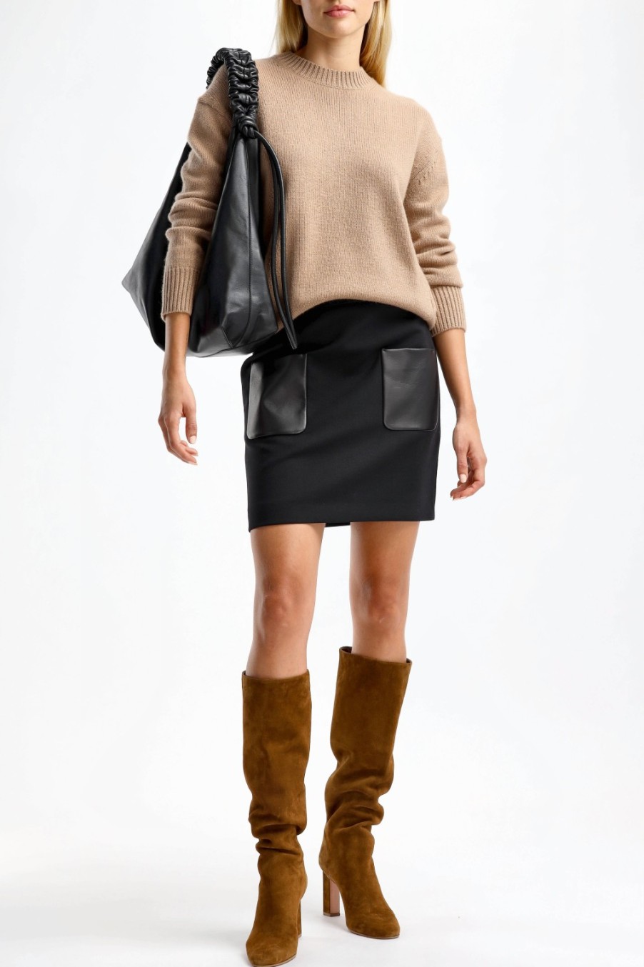 Vetements Max Mara | Jupe Pagella En Noir