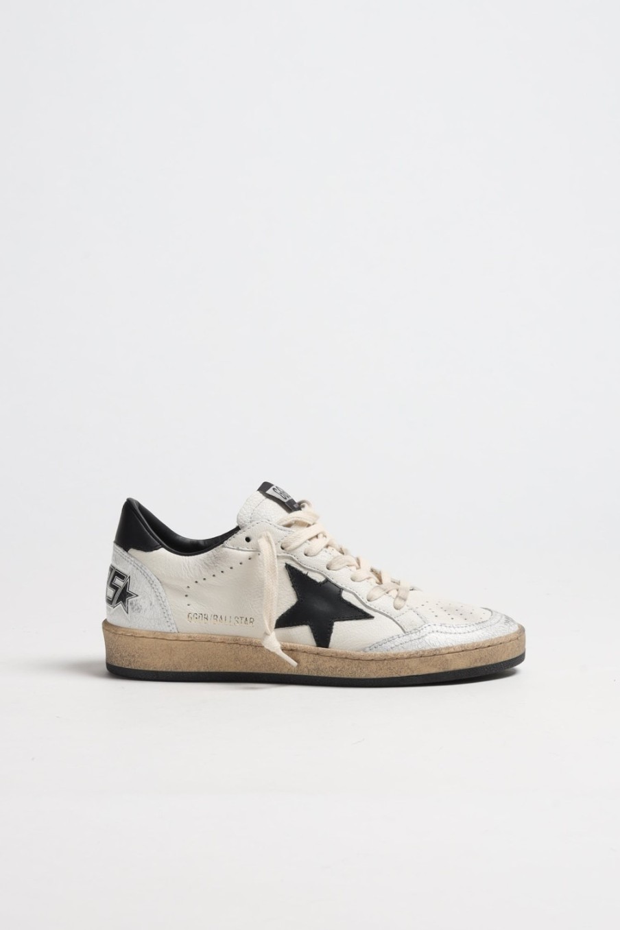 Chaussures Golden Goose | Baskets Ballstar En Blanc/Noir