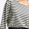Vetements Khaite | Pull En Soie Casey En Noir/Ivoire