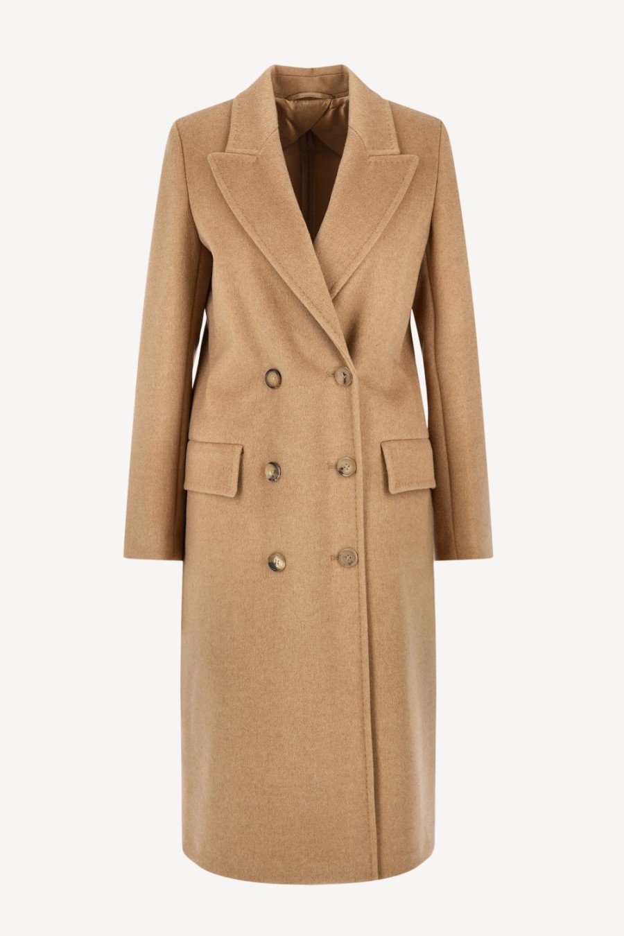 Vetements Max Mara | Manteau Elmi En Beige