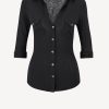 Vetements James Perse | T-Shirt Contrast Panel En Noir