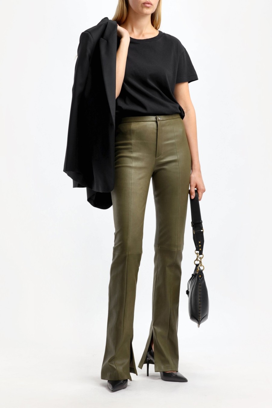 Vetements Stouls | Pantalon En Cuir Kam A Muse