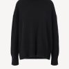 Vetements Van Kukil | Pull Jean En Noir Ebene