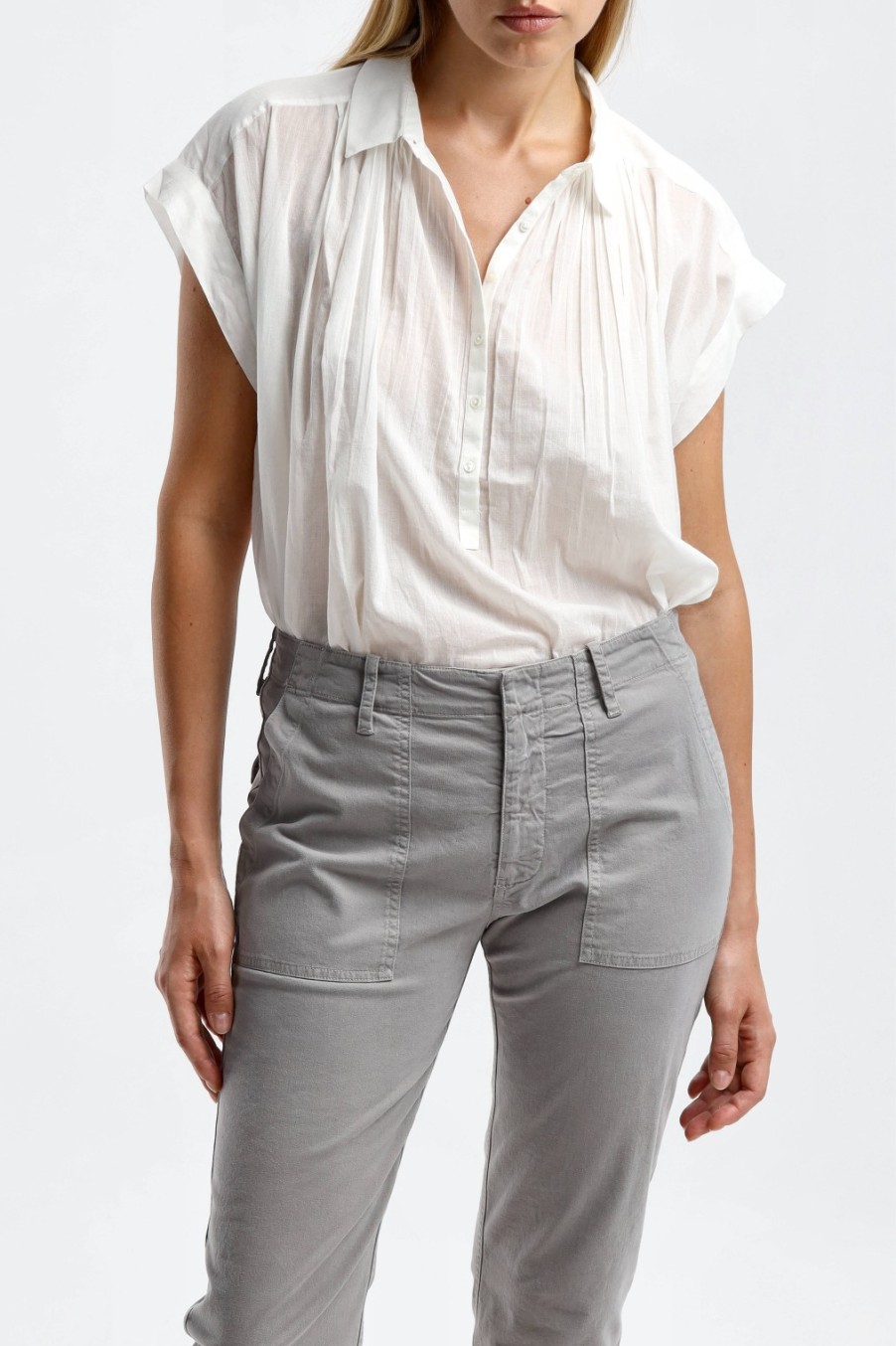Vetements Nili Lotan | Blouse Normandy En Ivoire