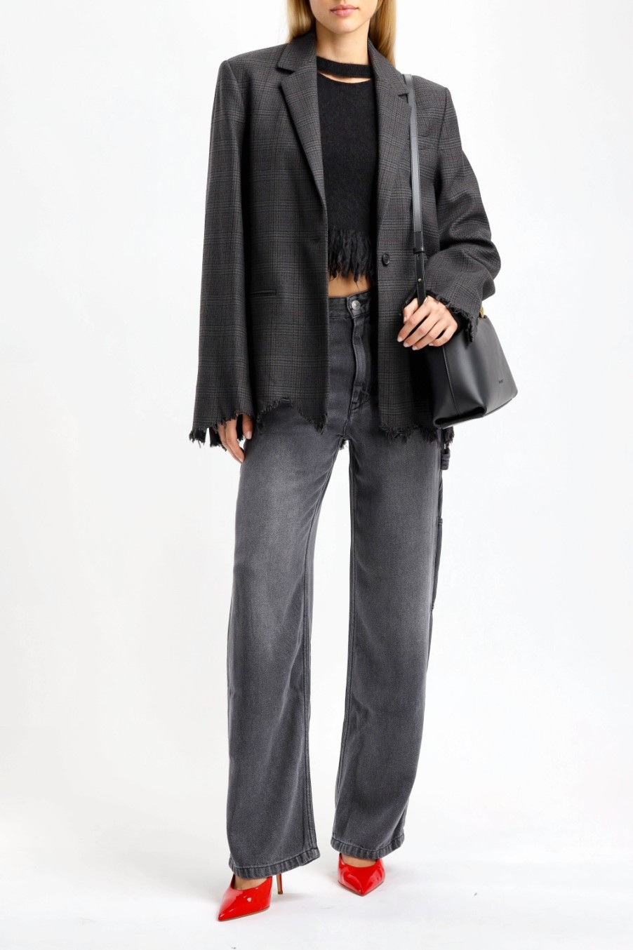 Vetements JW Anderson | Blazer Distressed En Gris