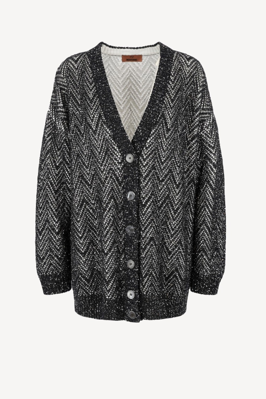 Vetements Missoni | Cardigan Oversized En Argent