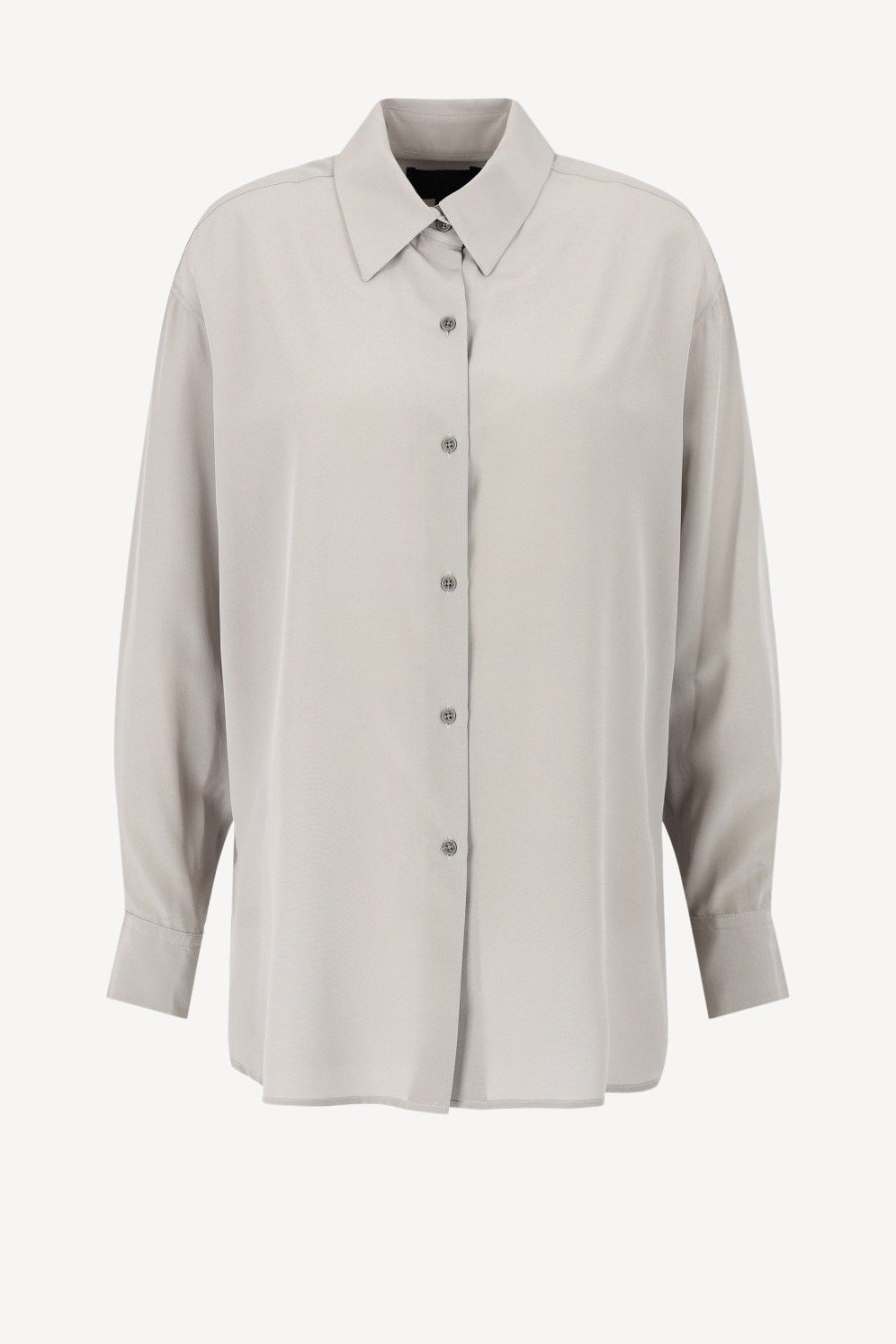 Vetements Nili Lotan | Blouse Julien En Gris Tempete