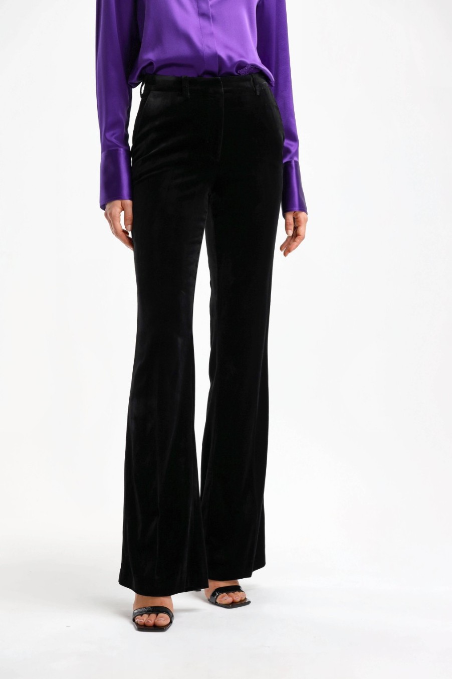 Vetements DMN | Pantalon En Velours Paula En Noir