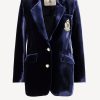 Vetements DMN | Blazer En Velours Armand En Marine