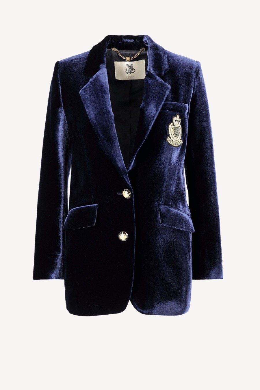 Vetements DMN | Blazer En Velours Armand En Marine