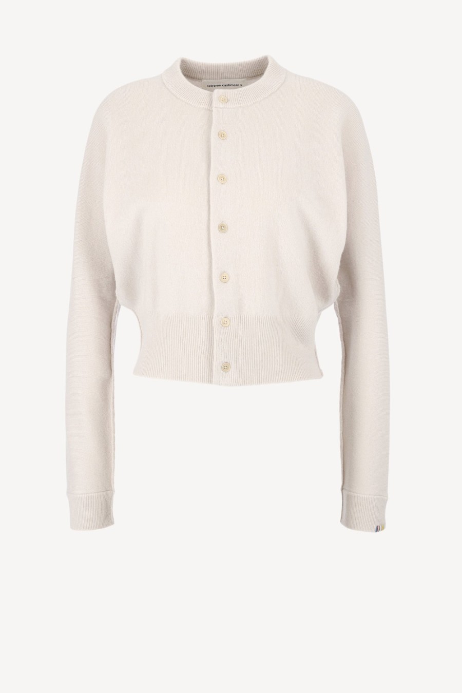 Vetements Extreme Cashmere | Cardigan Blouson N° 257 Dans Chalk