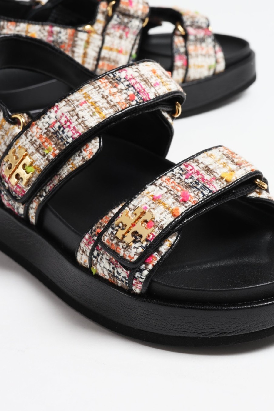 Chaussures Tory Burch | Sandale Kira Sport En Rose/Noir
