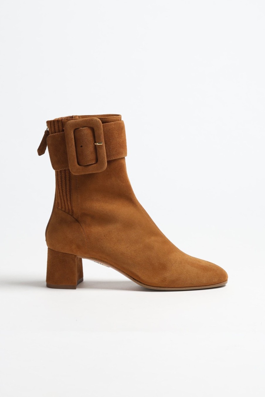 Chaussures Aquazzura | Bottine St. Honore Buckle En Cognac