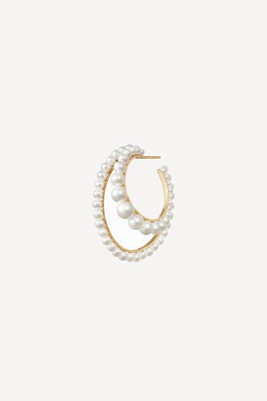 Bijoux Sophie Bille Brahe | Boucle D'Oreille Boucle Perle Gauche