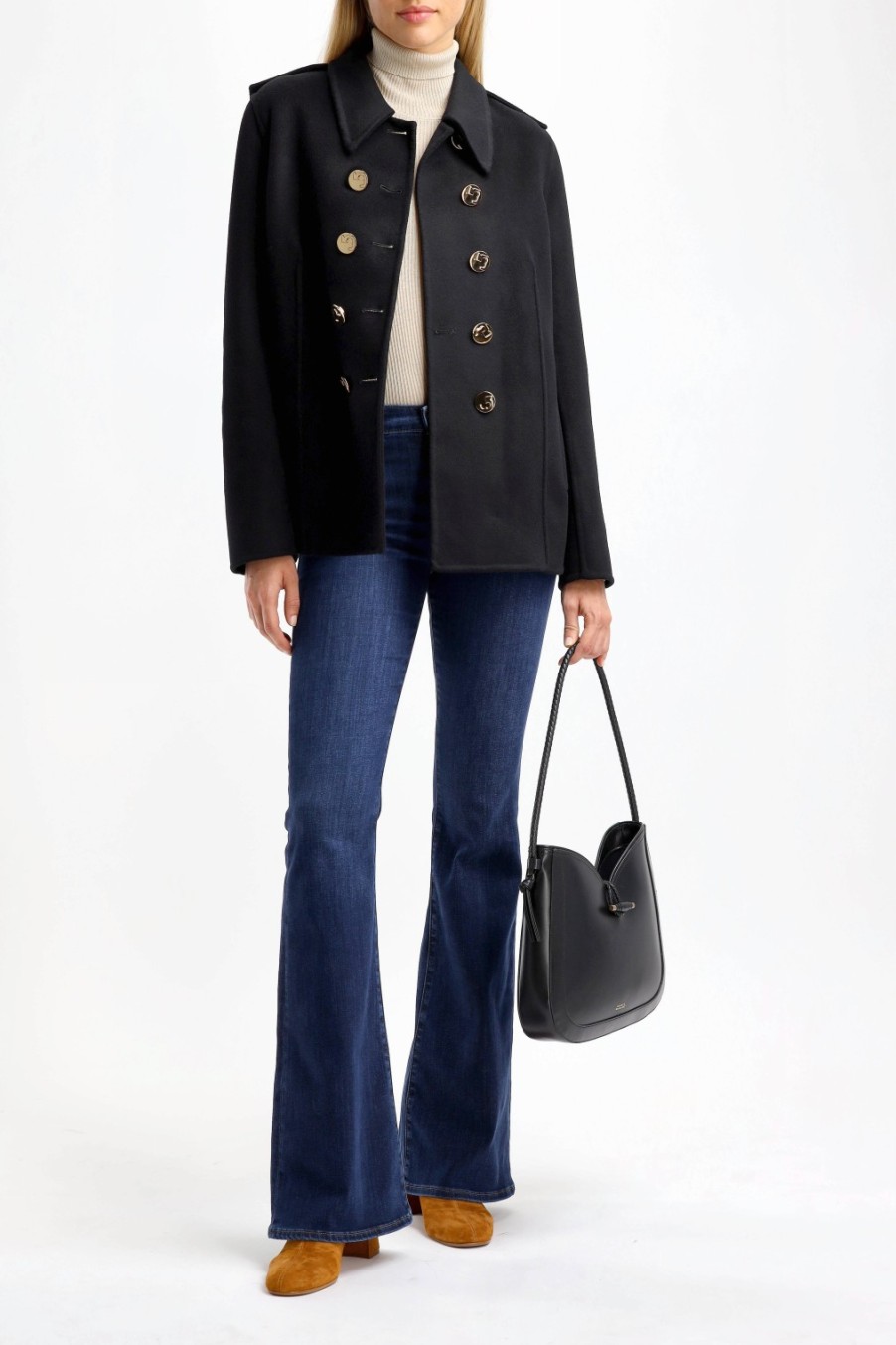 Vetements Tory Burch | Caban Noir
