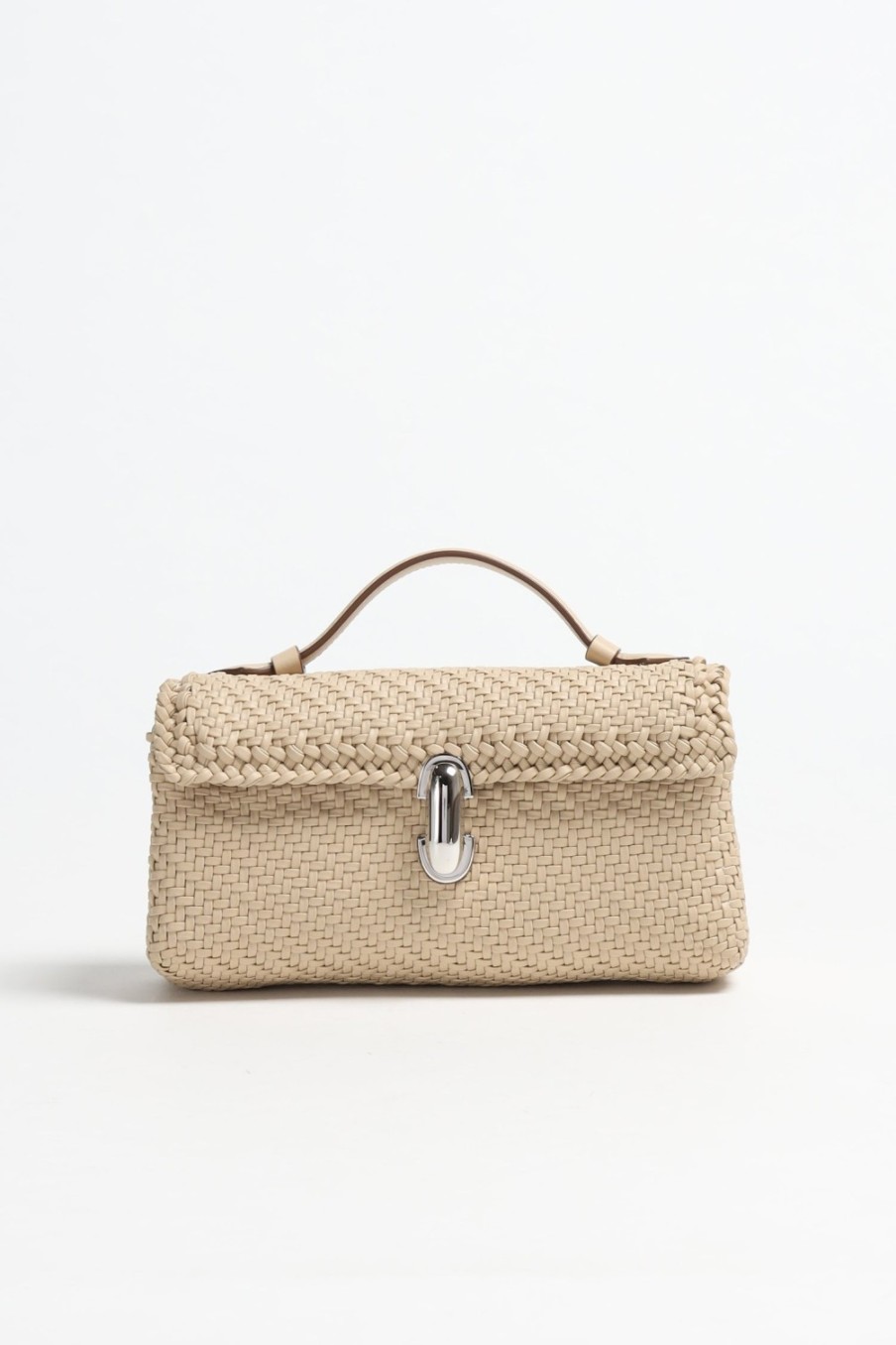 Sacs Savette | Sac Symmetry Pochette Woven In Bone