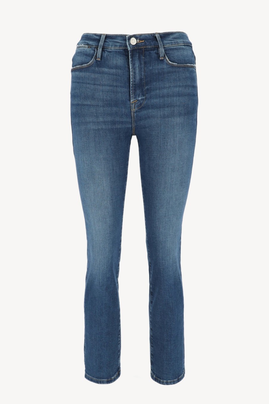 Vetements Frame | Jeans Le High Straight En Earthbound