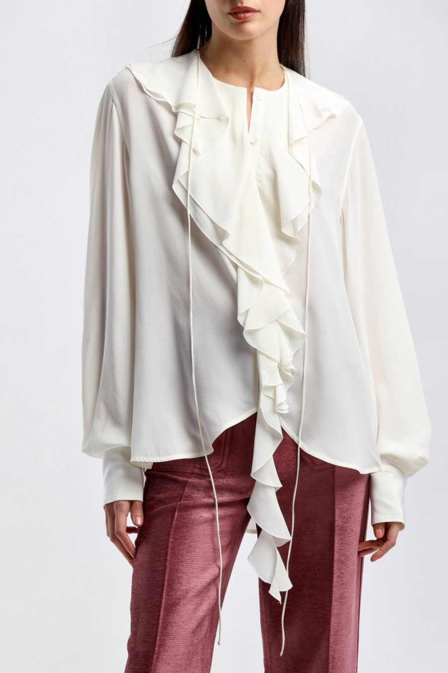 Vetements Victoria Beckham | Blouse Romantic A La Vanille