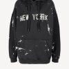Vetements R13 | Hoodie Ny En Peinture Noire Acide