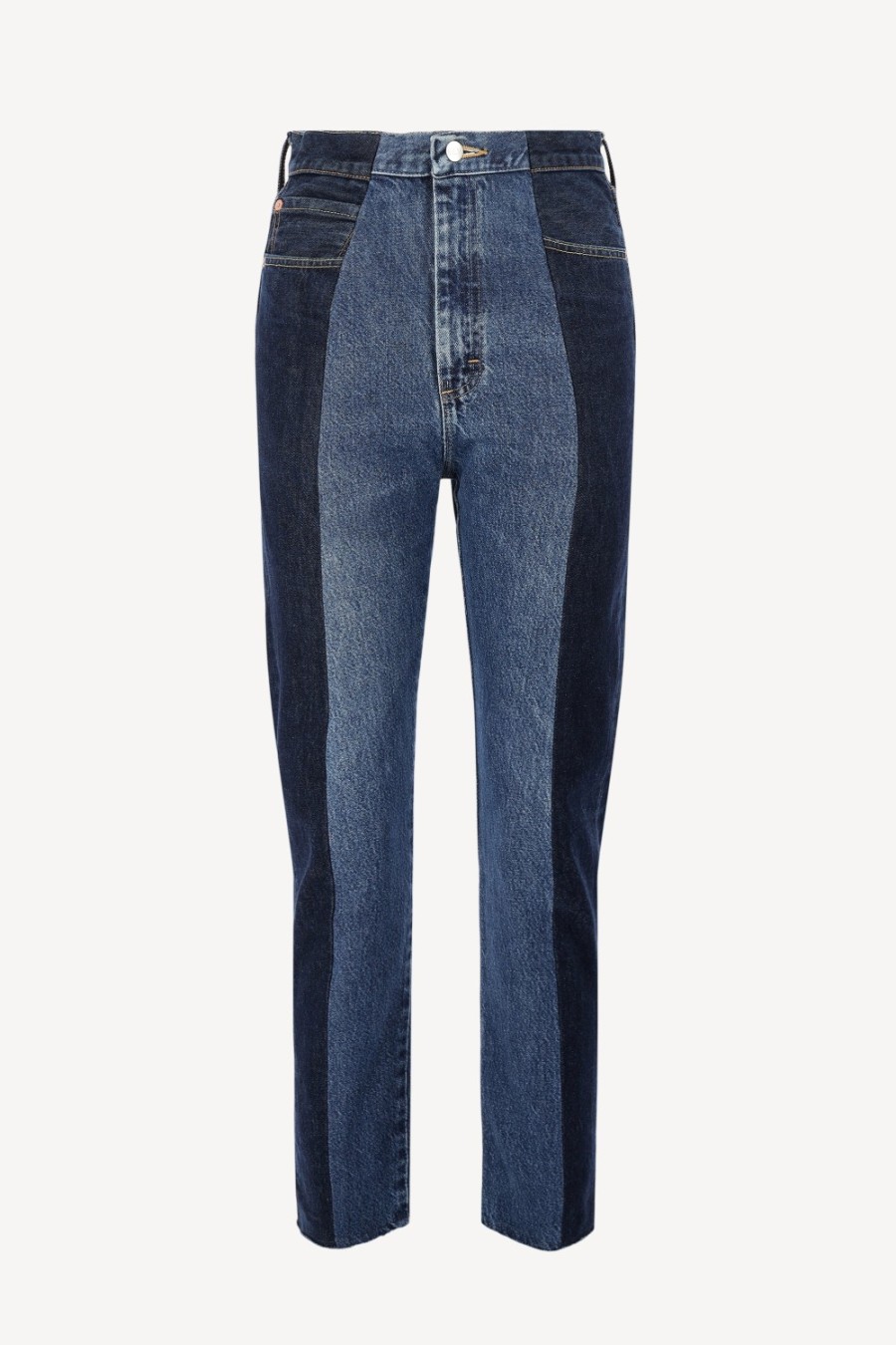 Vetements E.L.V. Denim | Jeans Straight En Bleu Moyen/Fonce
