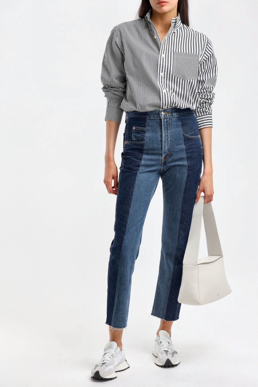 Vetements E.L.V. Denim | Jeans Straight En Bleu Moyen/Fonce