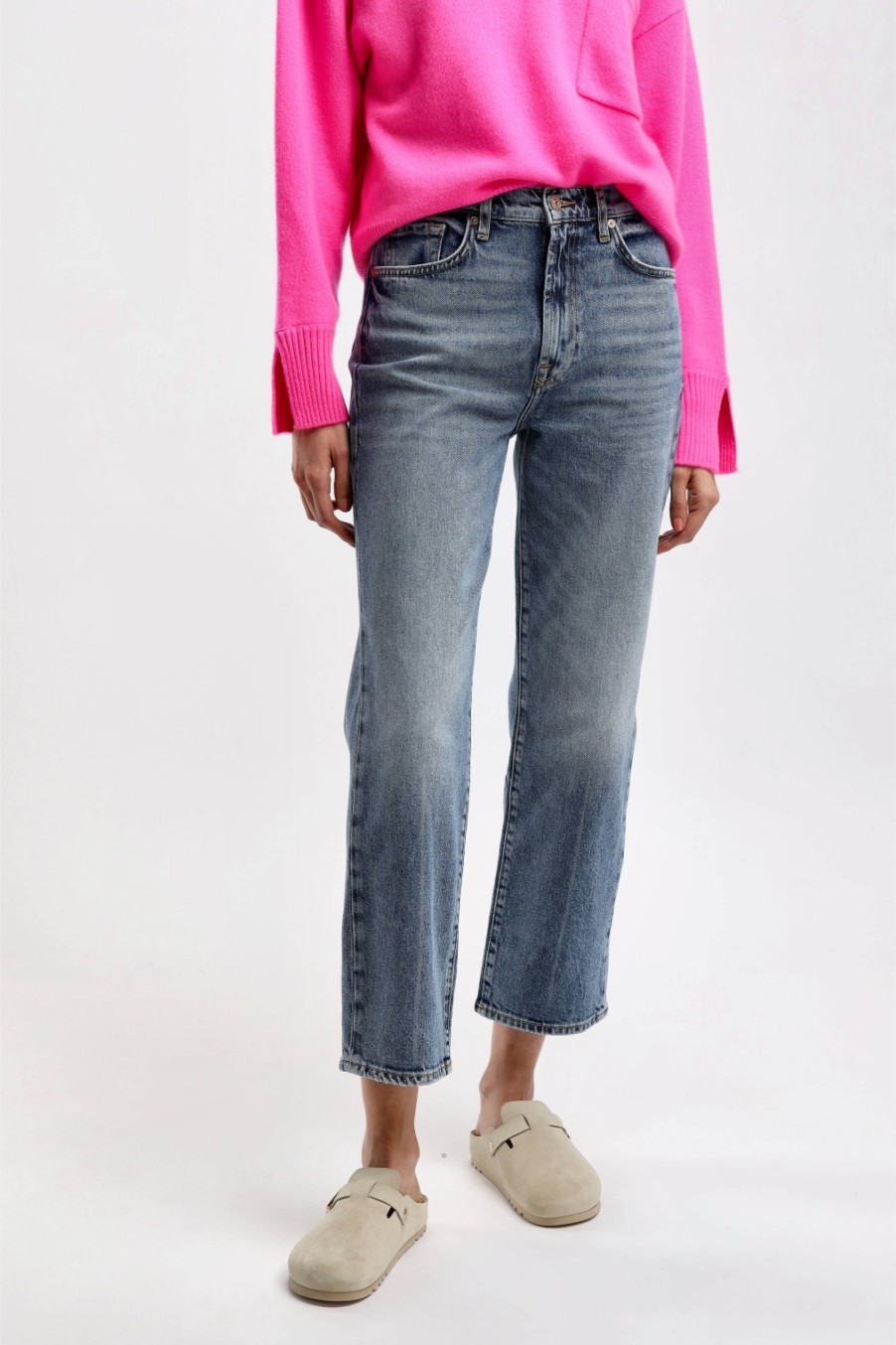 Vetements 7 For All Mankind | Jeans Logan Stovepipe En Bleu Clair
