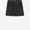 Vetements Nili Lotan | Short En Cuir Cassie En Noir
