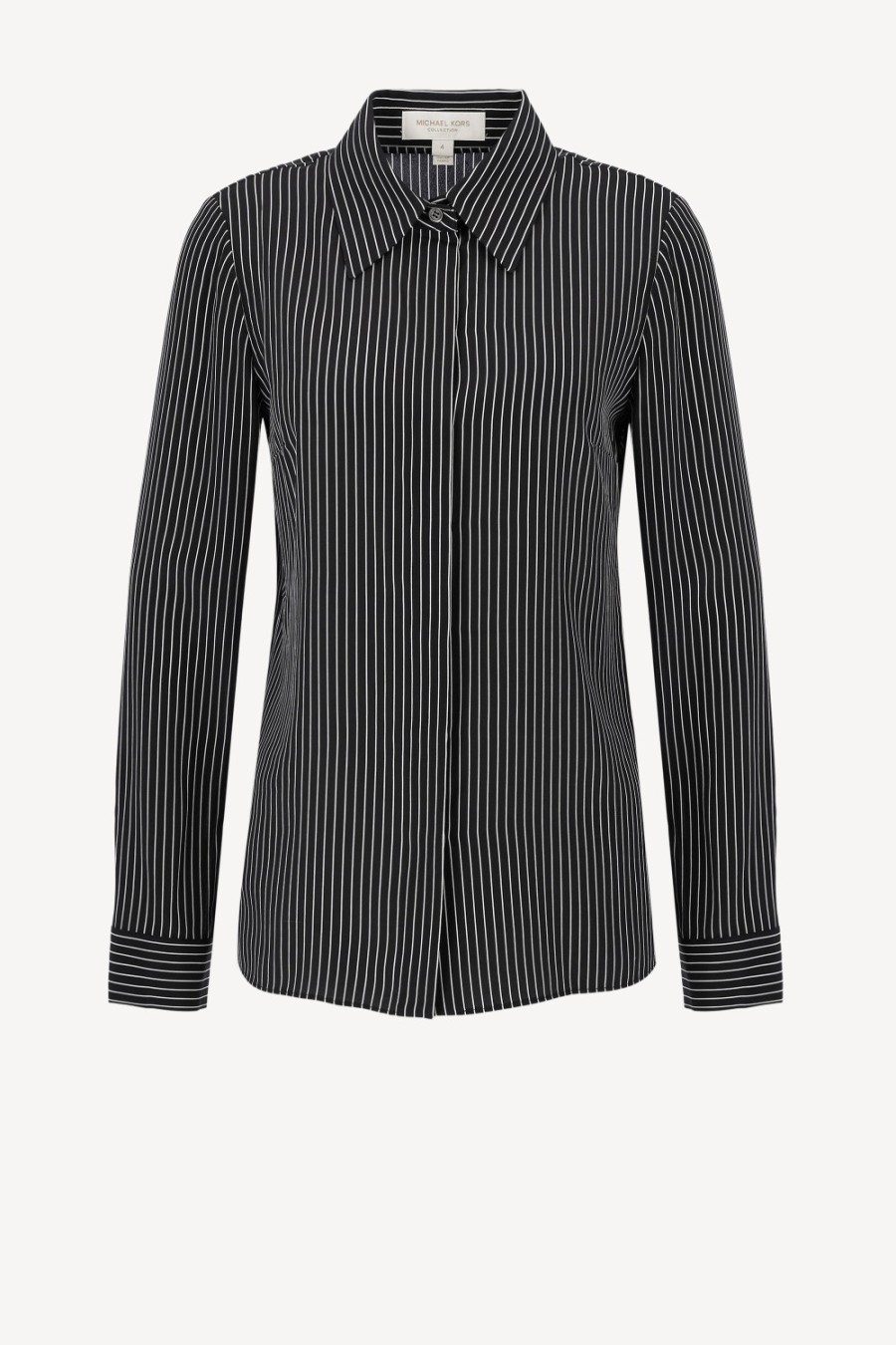 Vetements Michael Kors Collection | Blouse En Soie Hansen En Noir Et Blanc