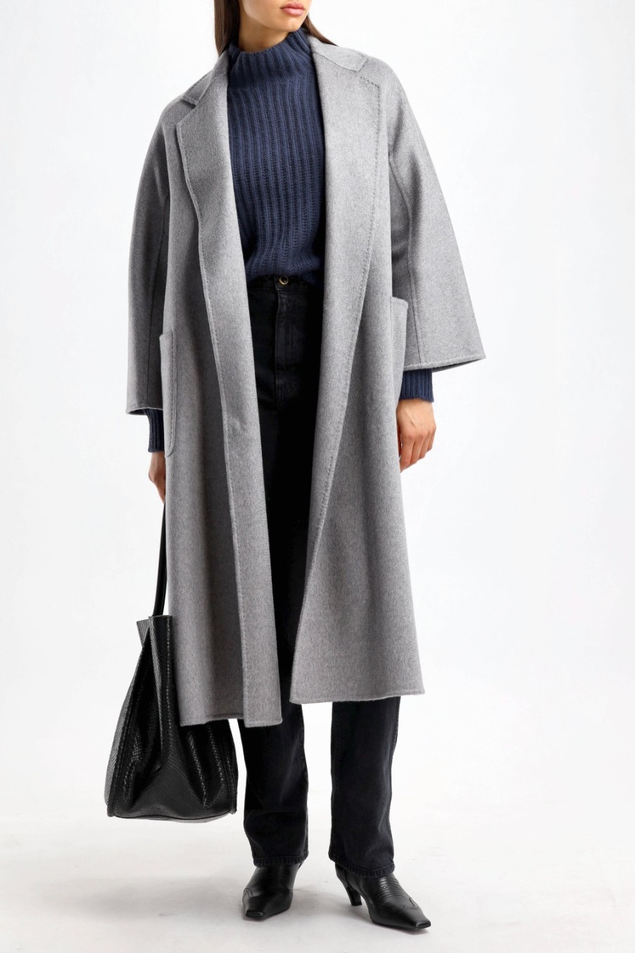 Vetements Max Mara | Manteau Ludmilla En Gris Clair