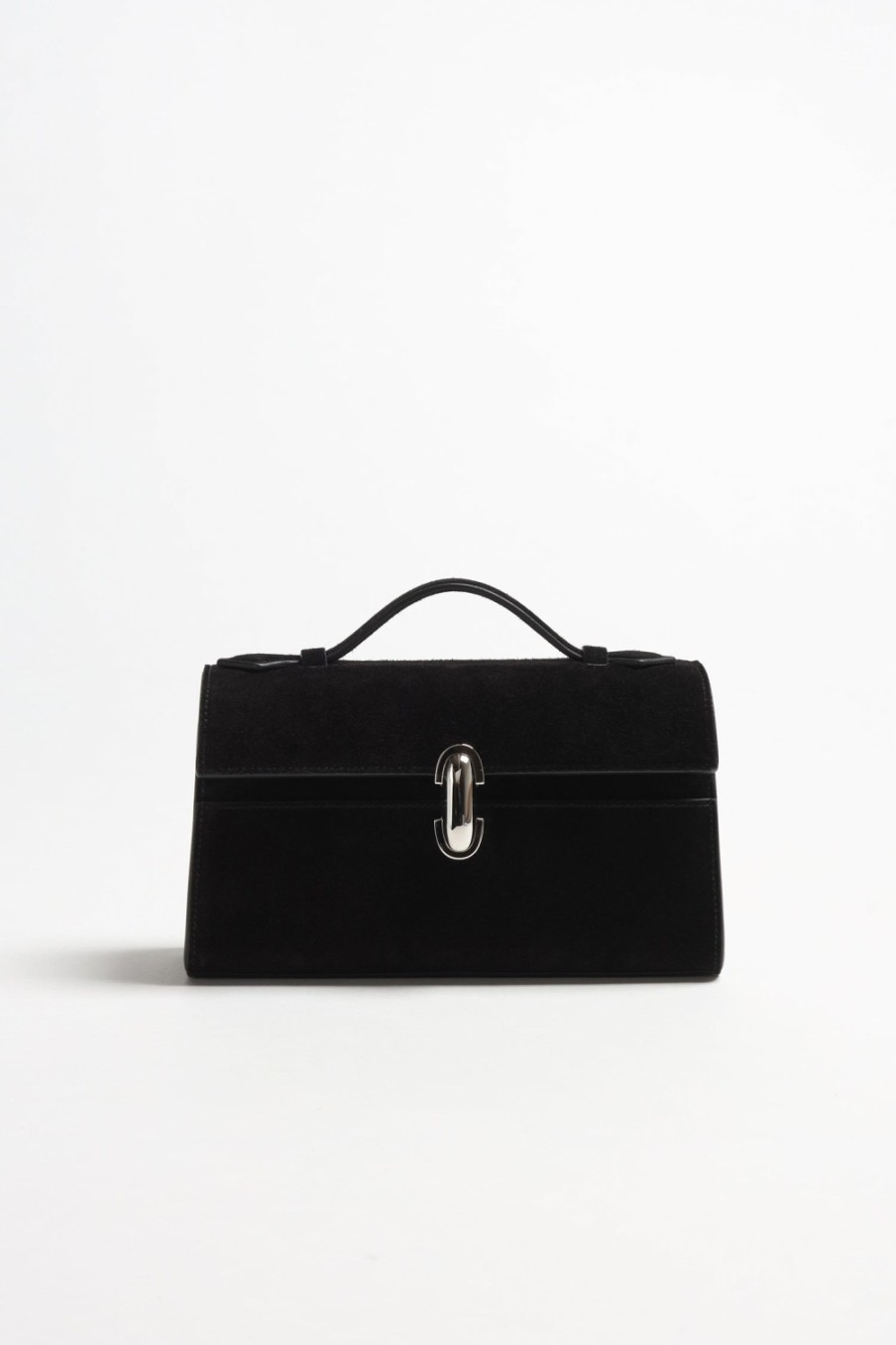 Sacs Savette | Sac Symmetry Pochette En Daim Noir
