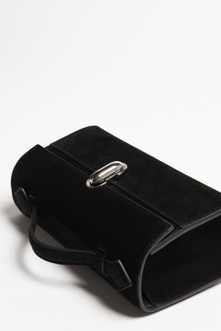 Sacs Savette | Sac Symmetry Pochette En Daim Noir