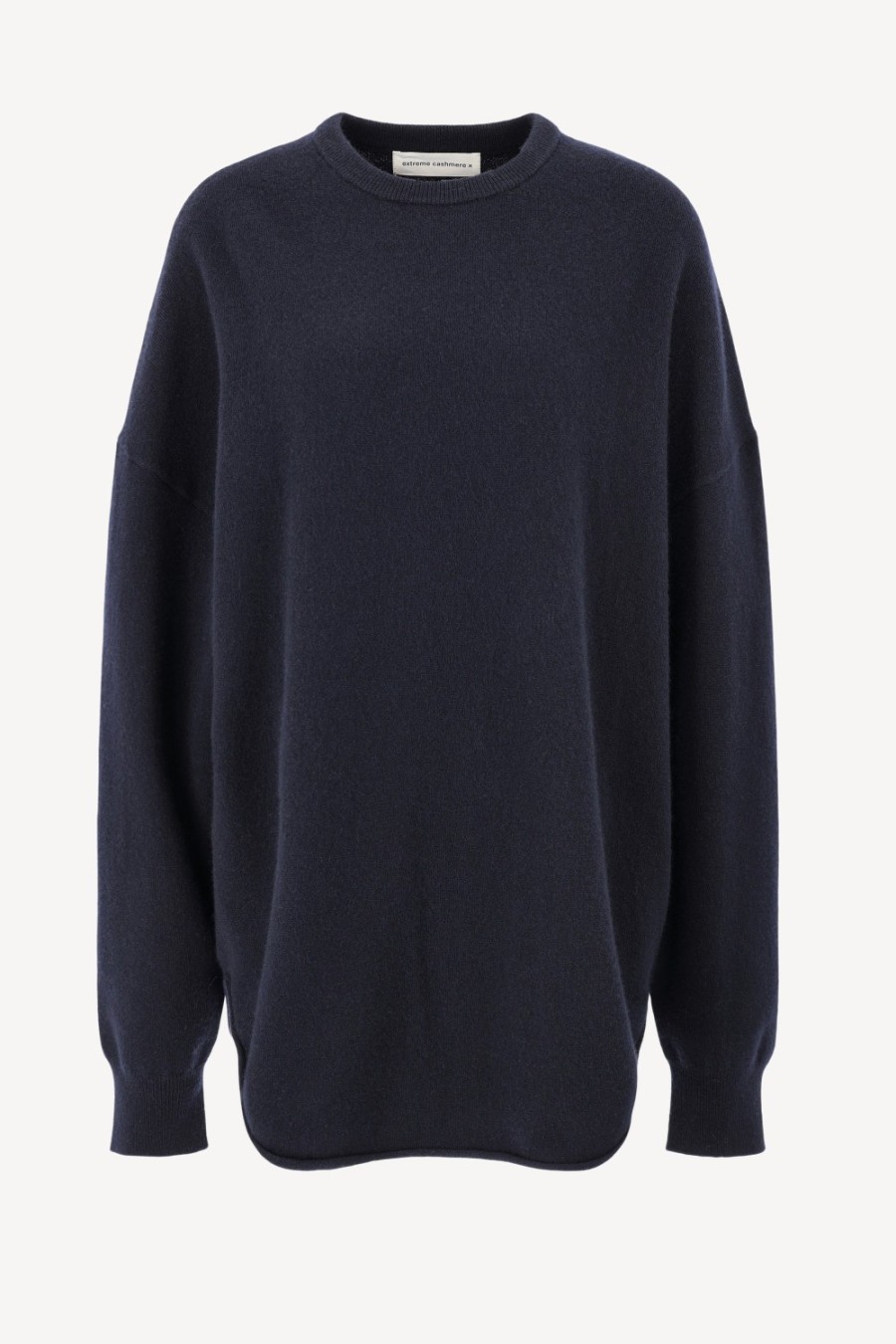 Vetements Extreme Cashmere | Pull-Over Crew Hop N° 53 En Bleu Marine