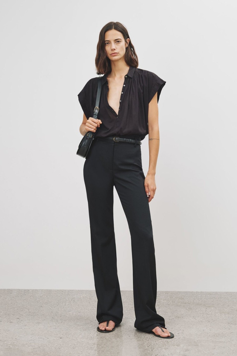 Vetements Nili Lotan | Blouse Normandy En Noir
